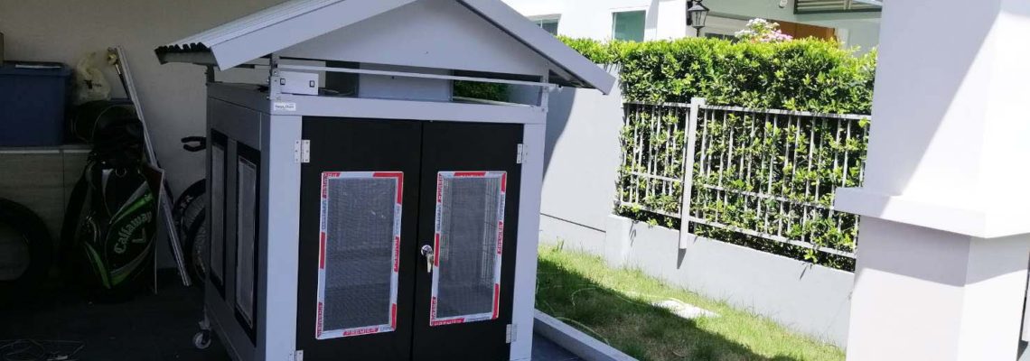 รีวิวบ้านสุนัข L สีดำ