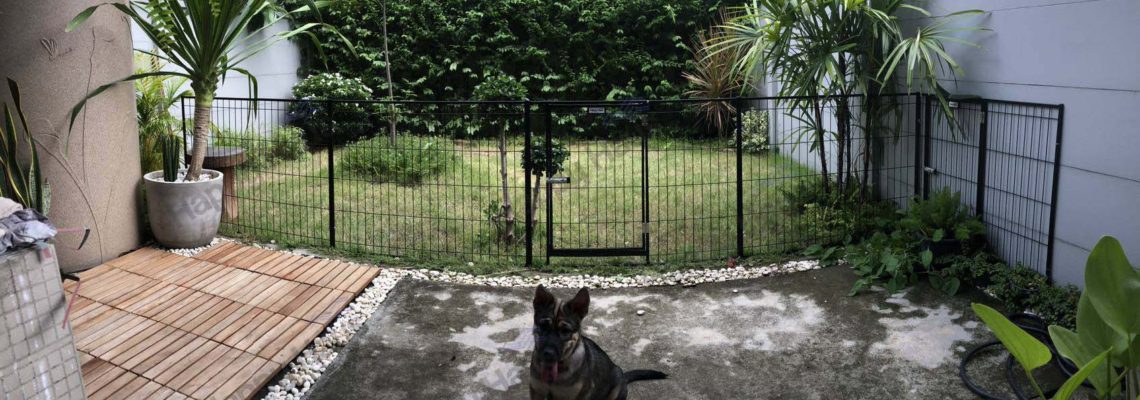 รีวิวคอกสุนัข M ดัดแปลงเป็นรั้วกั้น